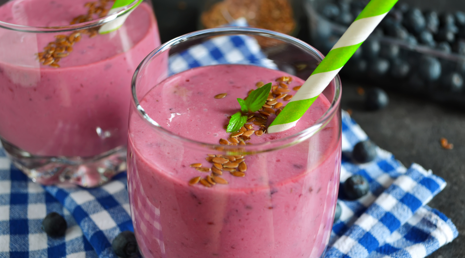 Blueberry Flax Smoothie